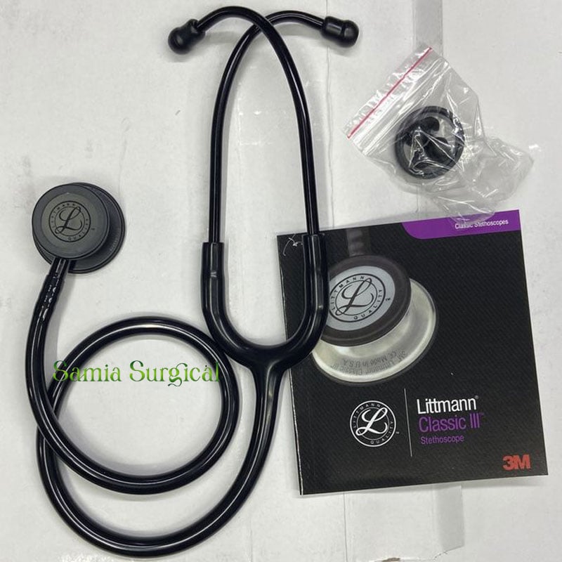 Picture of 3M Littmann Classic III Stethoscope Adult  All Black China - Body