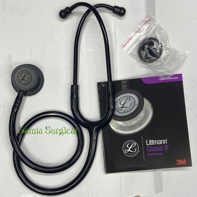 Picture of 3M Littmann Classic III Stethoscope Adult  All Black China - Body