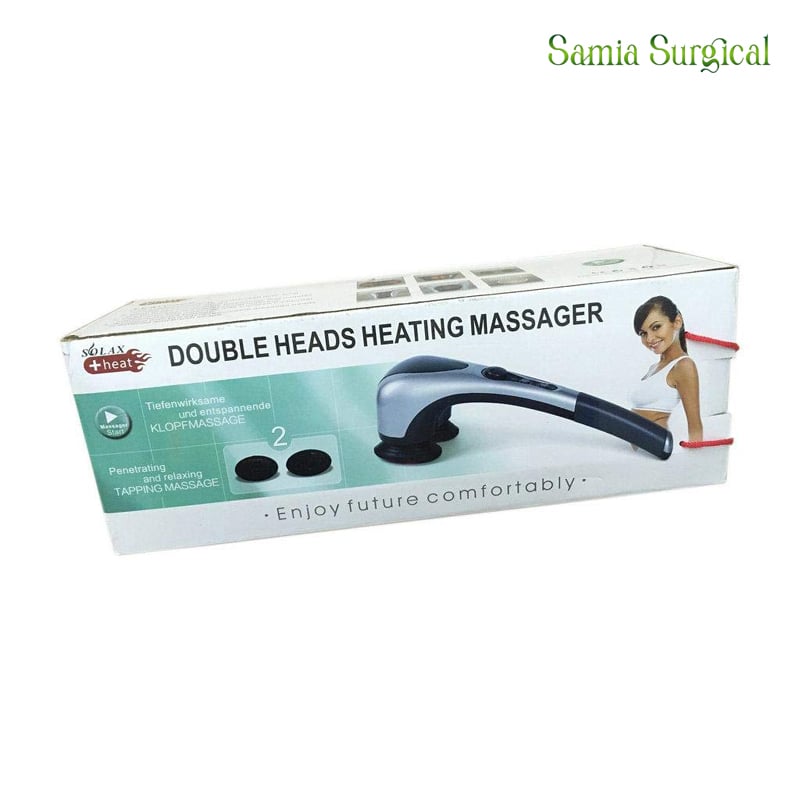 Picture of Double Head Full Body Massager Machine Variable Speed Far Infrared Handheld Body Massager