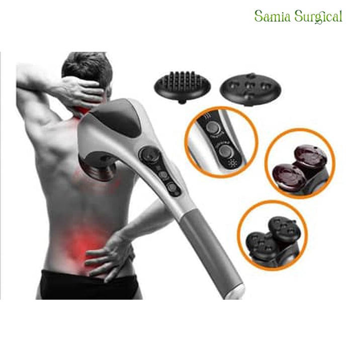 Picture of Double Head Full Body Massager Machine Variable Speed Far Infrared Handheld Body Massager