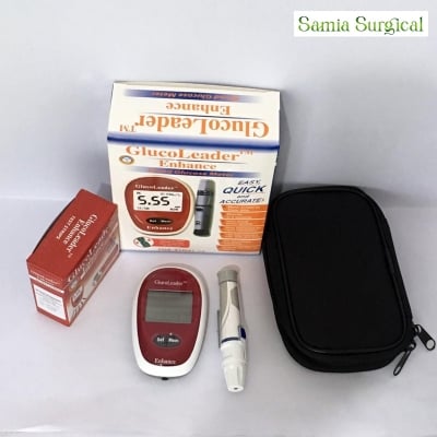 Picture of Glucoleader Enhance Red, Automatic Blood Glucose Meter