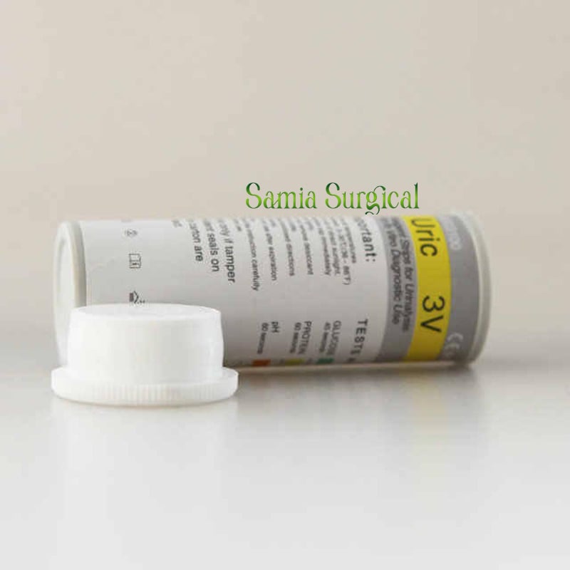 Picture of Uric 3V Strips 3test, (Glucose-45 Seconds) ,(Protein-60Seconds) (PH-60 Seconds) 1pcs
