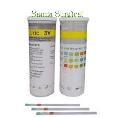 Picture of Uric 3V Strips 3test, (Glucose-45 Seconds) ,(Protein-60Seconds) (PH-60 Seconds) 1pcs