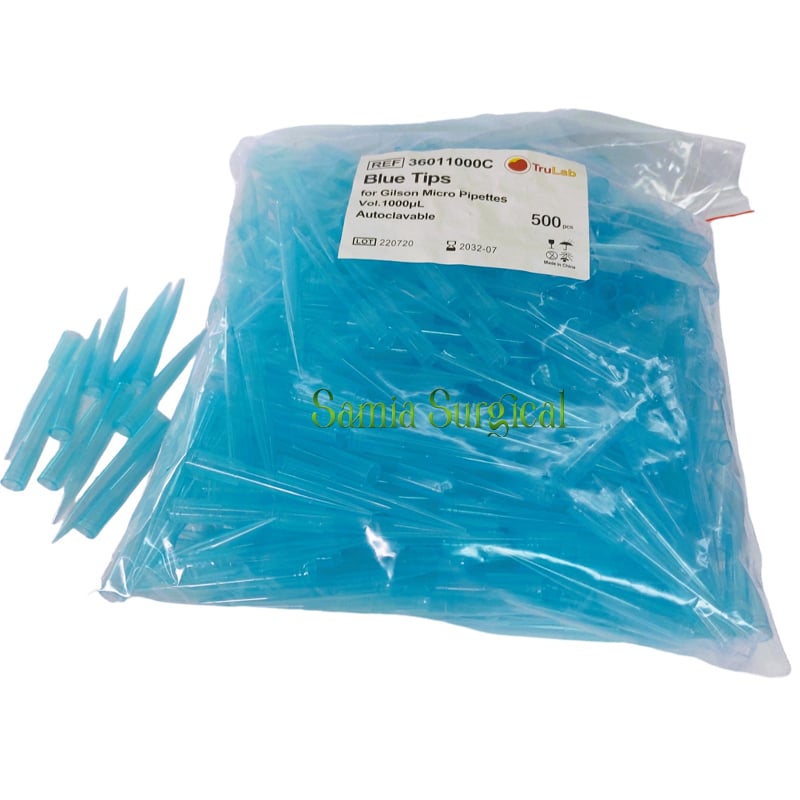 Picture of Blue Tips For Micro Pipette 1000ul (500pcs, 1pakt)
