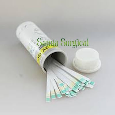 Picture of Urine Test Strips 100/Uric 2V GP Glucose Protein Urine Analyzer - Hand