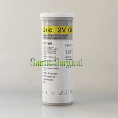 Picture of Urine Test Strips 100/Uric 2V GP Glucose Protein Urine Analyzer - Hand