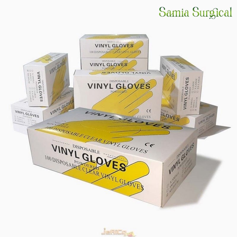 Picture of Vinyl Hand Gloves 100 Pcs  (1Box)