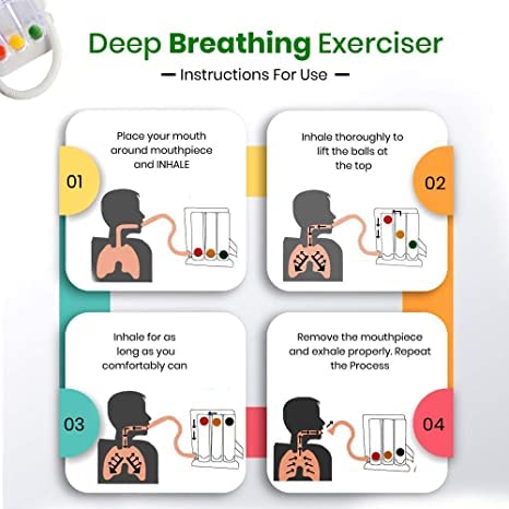 Picture of 3 Ball Lung Exerciser, Hygenic, Washable Respiratory Exerciser Respirometer,Pack of 1,Multicolor