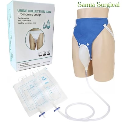 Picture of Silicone Urine Collector, 3 Type With 2 Urine Catheter Bags For Man Elderly (1pcs)