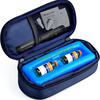 Picture of Insulin Cooler Travel Case, Keep Vial Cool, Longer Cooling Effect, Portable Bafor blue