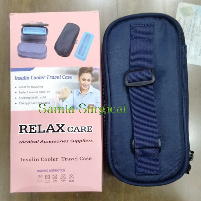 Picture of Insulin Cooler Travel Case, Keep Vial Cool, Longer Cooling Effect, Portable Bafor blue