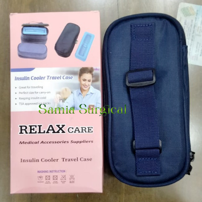 Picture of Insulin Cooler Travel Case, Keep Vial Cool, Longer Cooling Effect, Portable Bafor blue