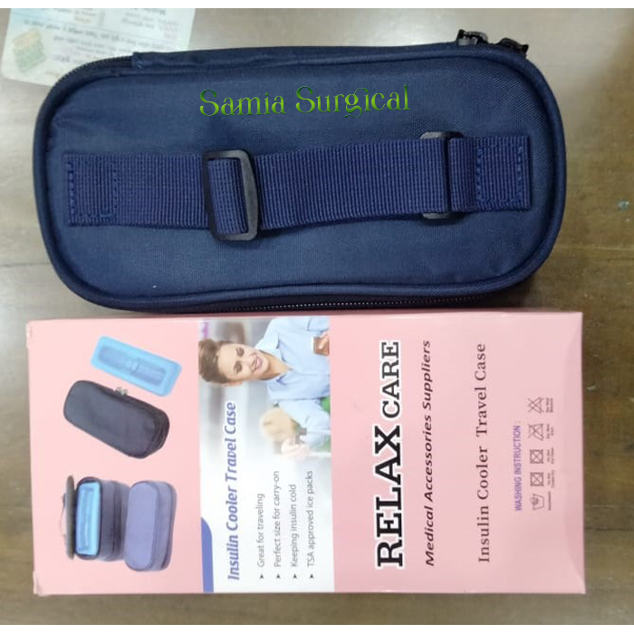 Picture of Insulin Cooler Travel Case, Keep Vial Cool, Longer Cooling Effect, Portable Bafor blue