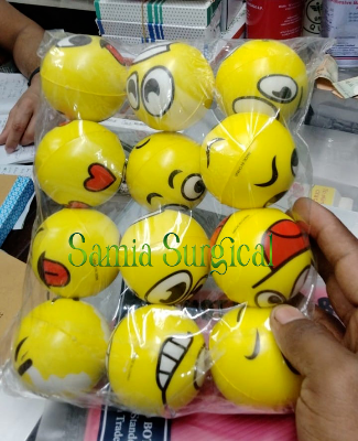 Picture of Smile Soft Foam PU Sports Squeeze Pressure Ball Finger Strength Exercise Children Relax 1pcs