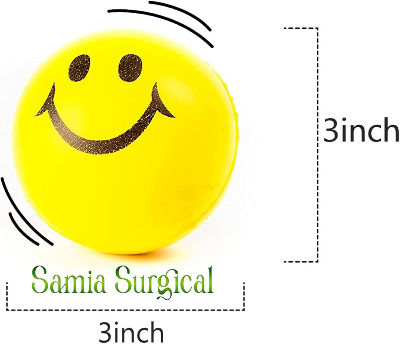 Picture of Smile Soft Foam PU Sports Squeeze Pressure Ball Finger Strength Exercise Children Relax 1pcs