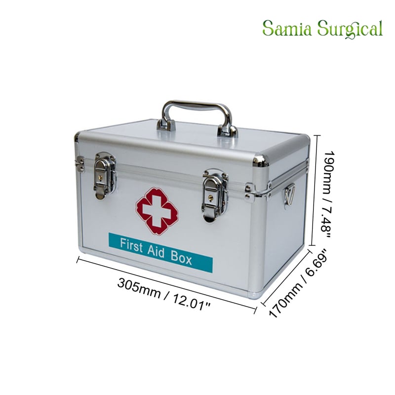 Picture of Double Lock Aluminium First Aid Kit Box