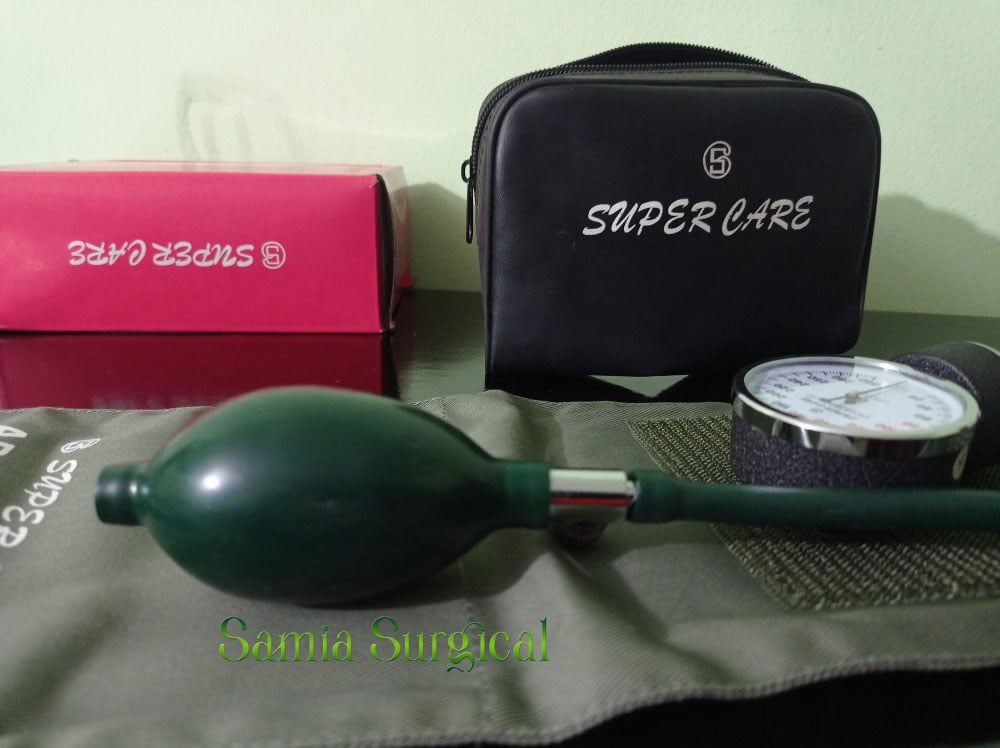 Picture of Super Care Blood Pressure Monitor Aneroid Sphygmomanometer - Analog BP Machine Set With Stethoscope