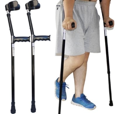 Picture of Elbow Crutch Stick Adjustable Premium Quality 2pcs