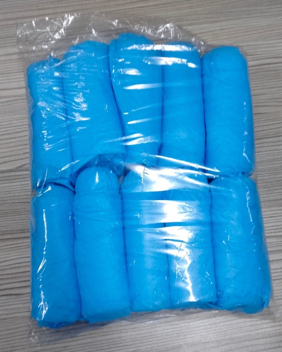 Picture of 100 PCS Boot Covers Disposable Shoe Cover Elastic Protect Overshoes