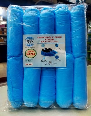 Picture of 100 PCS Boot Covers Disposable Shoe Cover Elastic Protect Overshoes