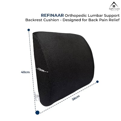 Picture of Orthopaedic Back Support (Backrest) - High Density Memory Foam (Universal Size