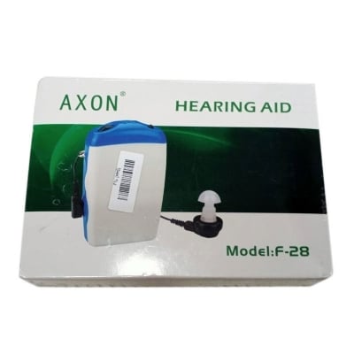 Picture of Axon Hearing Aid F-28 Portable Pocket Wearing Environmentally Friendly Material Hanging Ear Type Ear Care Deaf-Aid