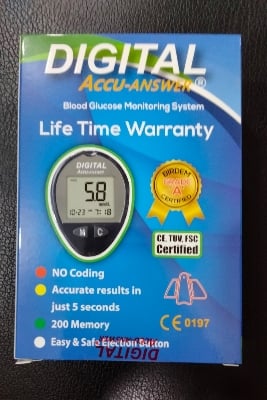 Picture of Digital Accu-Answer Blood Glucose Monitoring System