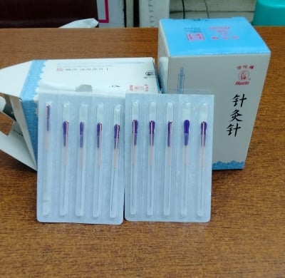 Picture of Acupuncture Needles Copper 100 -1box/.25x25 - Int: One size