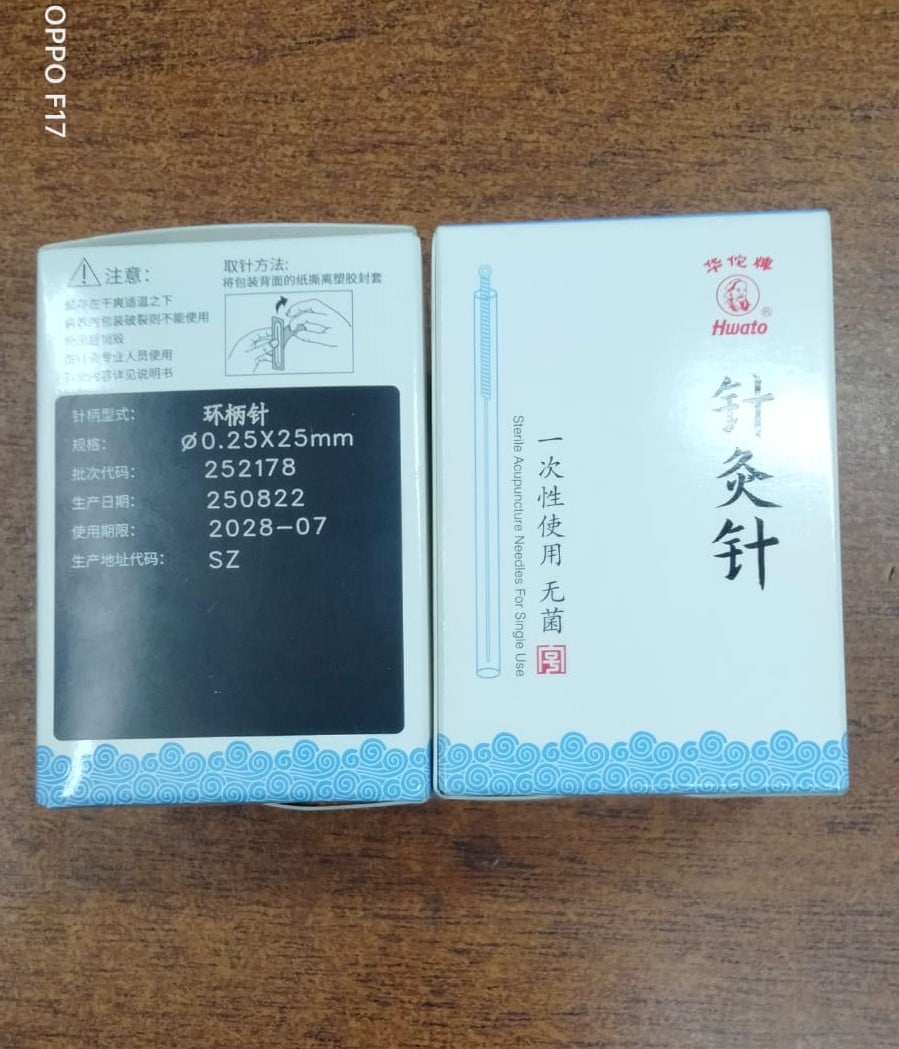 Picture of Acupuncture Needles Copper 100 -1box/.25x25 - Int: One size