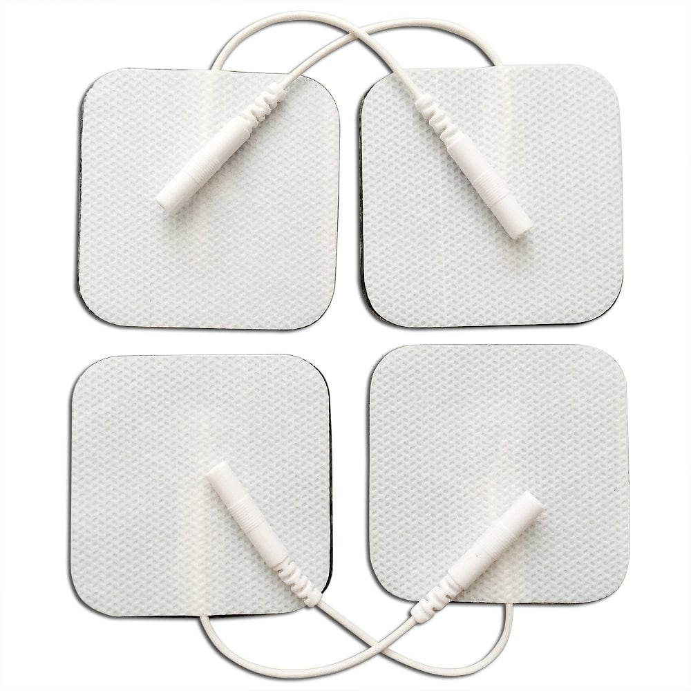 Picture of Tens Electrode Pads. Reusable High Quality Self Adhesive 50 mm Square Electrodes Pad. (4pcs, 1pkt)
