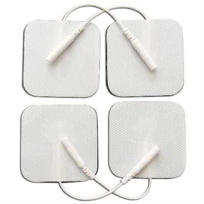 Picture of Tens Electrode Pads. Reusable High Quality Self Adhesive 50 mm Square Electrodes Pad. (4pcs, 1pkt)