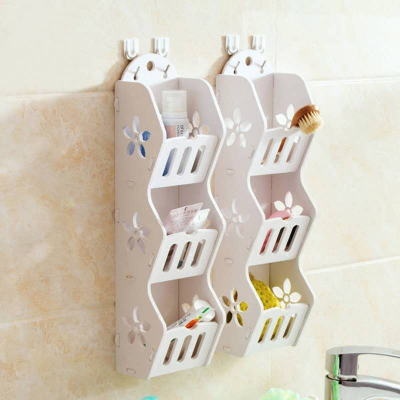 Picture of Storage Rack Shelf  3 Layers Wall Hanging Organizer For Bathroom Cosmetics Makeup Storage Rack