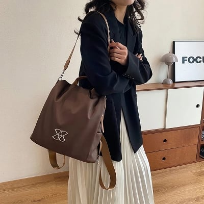 Picture of Casual Oxford Cloth Backpack with Flower Embroidery Anti-Theft Design for Women