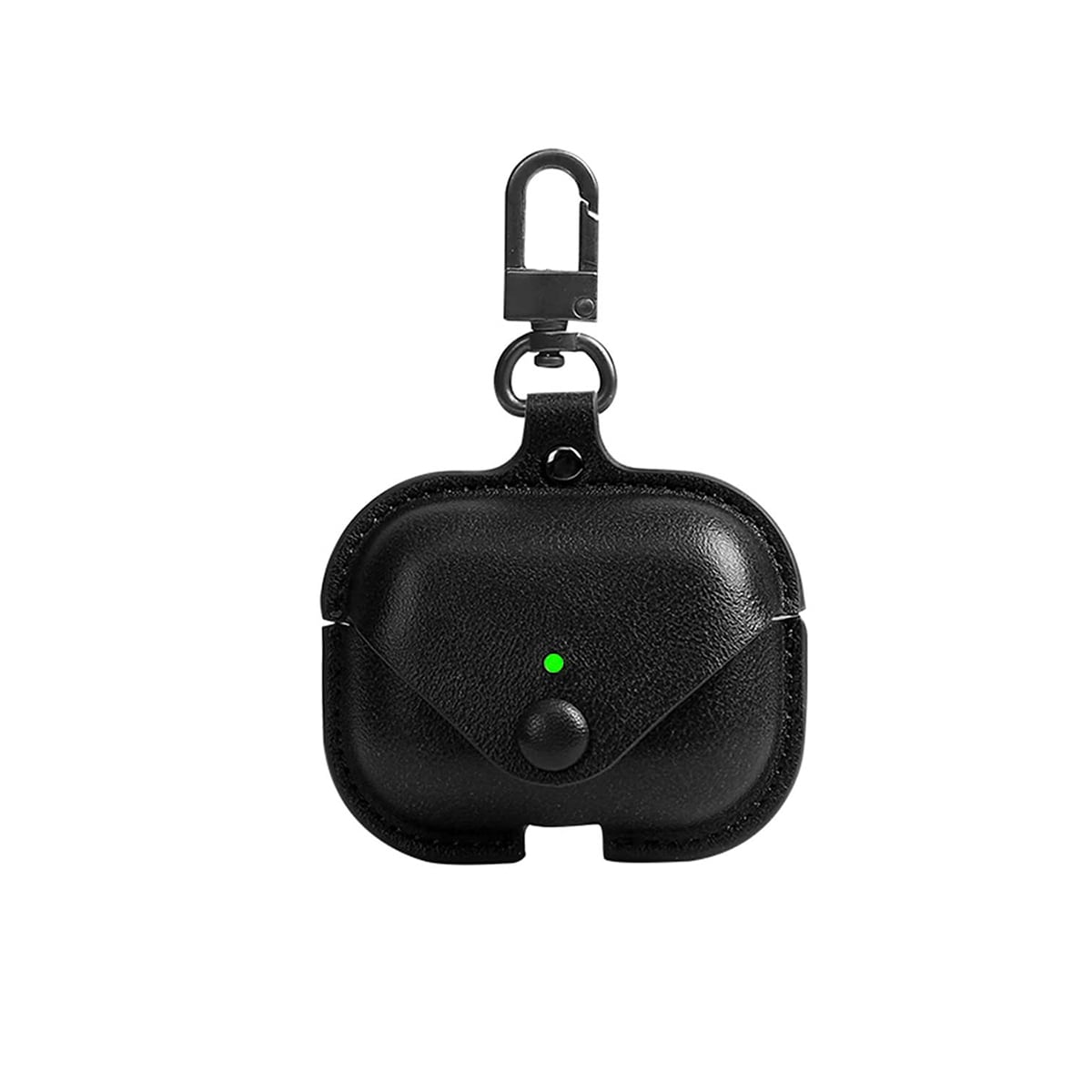 Picture of AirPods Pro 2 PU Leather Magnetic Case with Hook Lightweight Protective Cover-Transparent 
