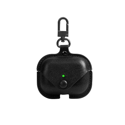 Picture of AirPods Pro 2 PU Leather Magnetic Case with Hook Lightweight Protective Cover-Transparent 