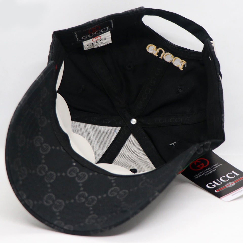 Picture of Black Embroidery logo Cotton Curved Visor Cap-One Size