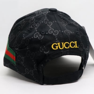 Picture of Black Embroidery logo Cotton Curved Visor Cap-One Size