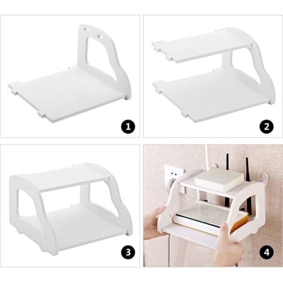 Picture of New High Quality PVC Tarpaulin Double Layer Wall Mounted Shelf Stand for Wifi Modem Router-3 Layer Stand