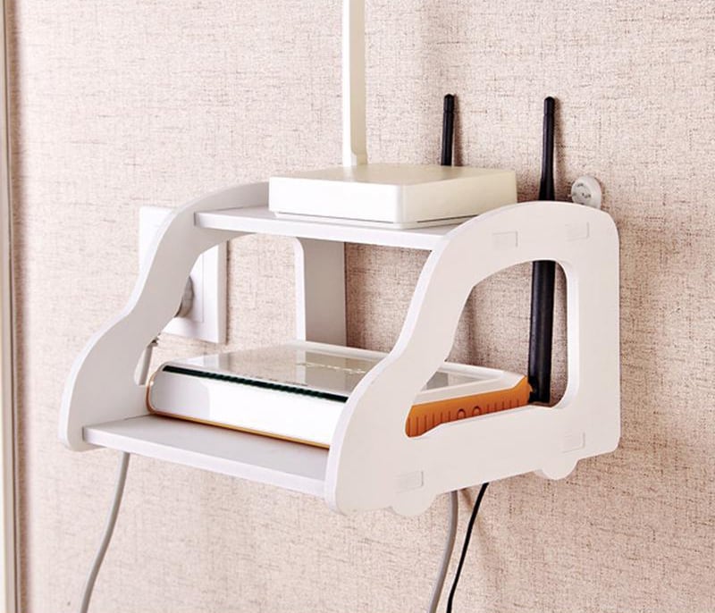 Picture of New High Quality PVC Tarpaulin Double Layer Wall Mounted Shelf Stand for Wifi Modem Router-3 Layer Stand