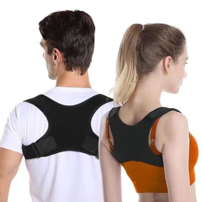 Picture of Hot Sale Shoulder Corrective Therapy Support Pain Relief Belt Back Posture Corrector-Black