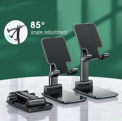 Picture of Universal Ergonomic Collapsible Adjustable Mobile Stand Desktop Tablet Mobile Phone Holder