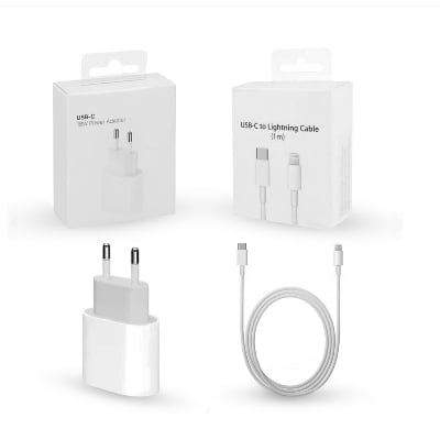 Picture of For Iphone 20 Watt Charger With Cable Premium Quality Fast Charging - Charger