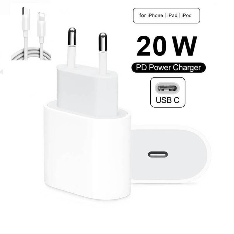 Picture of For Iphone 20 Watt Charger With Cable Premium Quality Fast Charging - Charger