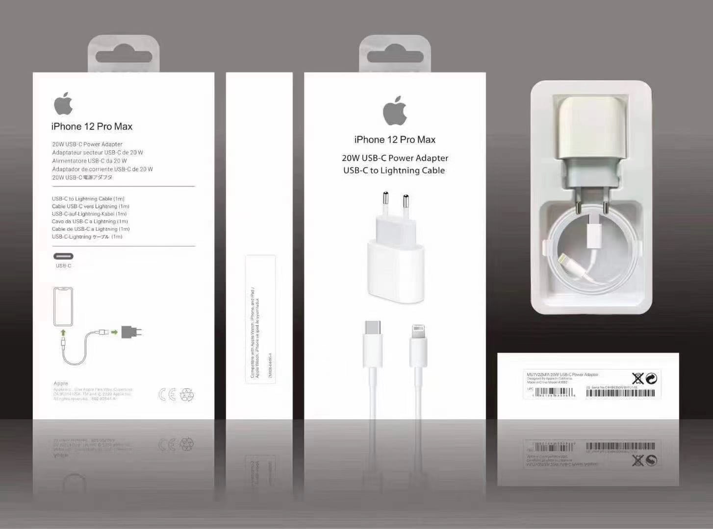 Picture of For Iphone 20 Watt Charger With Cable Premium Quality Fast Charging - Charger