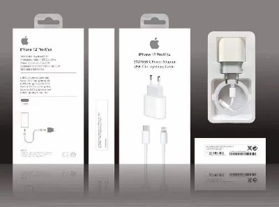 Picture of For Iphone 20 Watt Charger With Cable Premium Quality Fast Charging - Charger