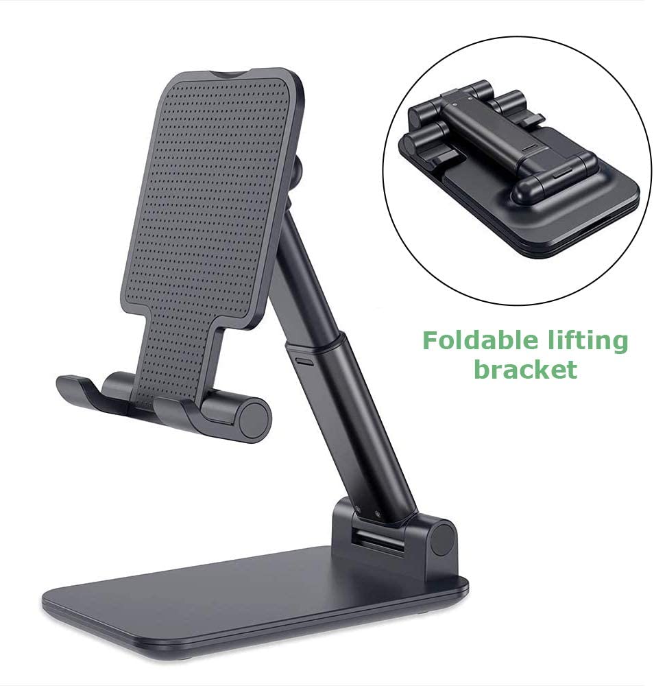 Picture of HIGH QUALITY Folding Desktop Stand Anti Slip Tablet Mobile Phone Holder Live Video Camera Mount Stable/)Professional Mobile Tablet Universal Stent/laptop stand matel