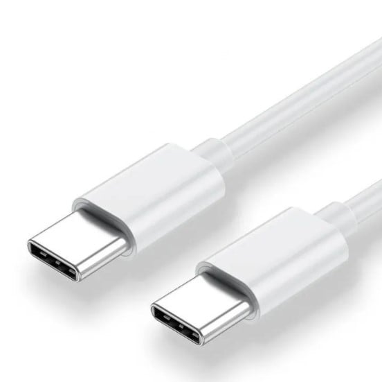 Picture of Google iphone/apple Type C To Type C Fast Charging Cable Type C To Type C Fast Charger Cable USB Cable- Black & White iphone cable