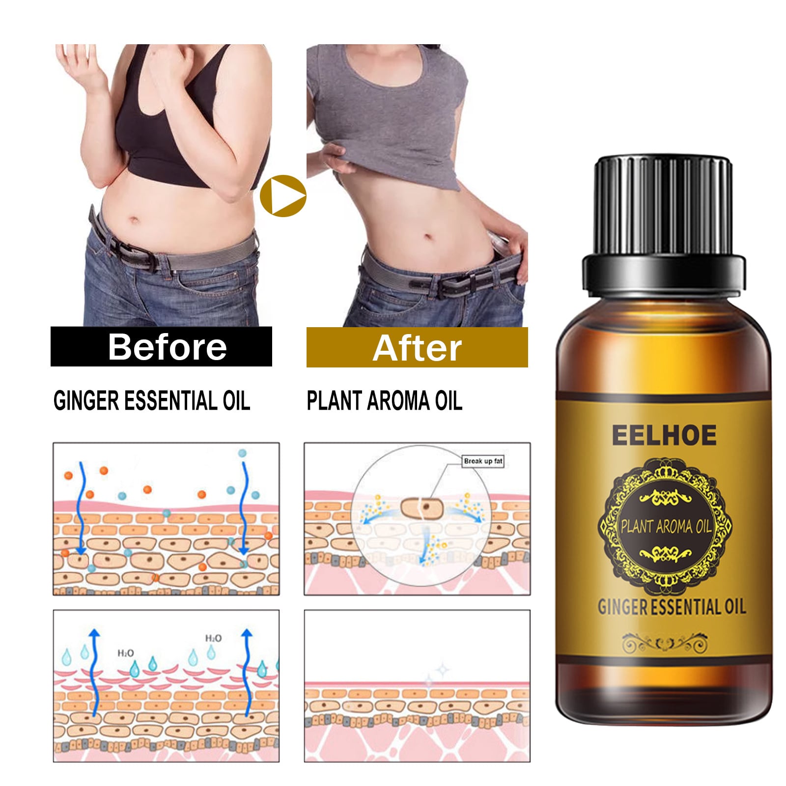 Picture of Ginger Essential Oil,pet komanor tel/oil Ginger oil