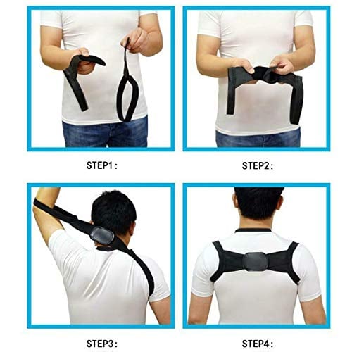 Picture of Body smartness correction Tape. Posture Corrector Shoulder Brace Back Support Belt for Man & Women BACK SUPPORTER