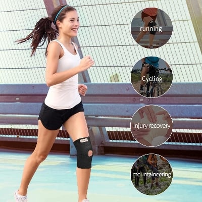 Picture of Knee Cap Support Belt Brace for Knee Pain Relief Open Patella Women and Men Knee Support